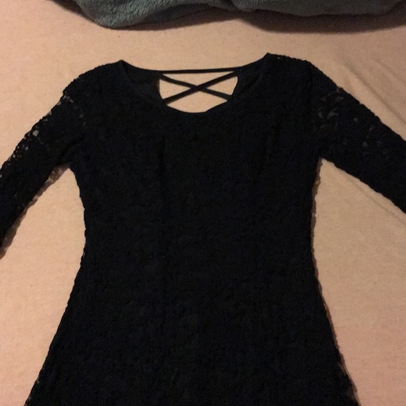 Maurices Dresses & Skirts - Black lace dress with 3/4 length sleeves Maurices Dresses & Skirts - Black lace dress with 3/4 length sleeves